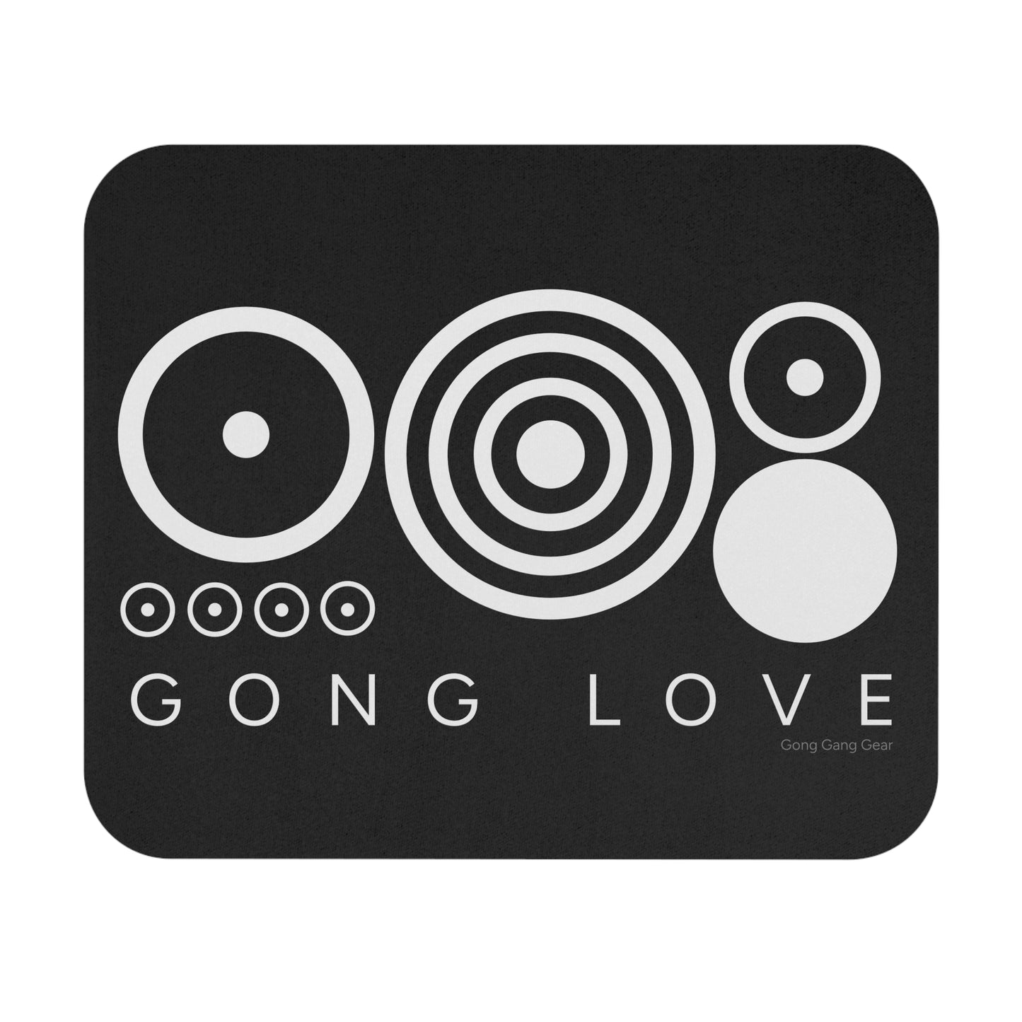 GONG LOVE HEART - WHITE (Mouse Pad)