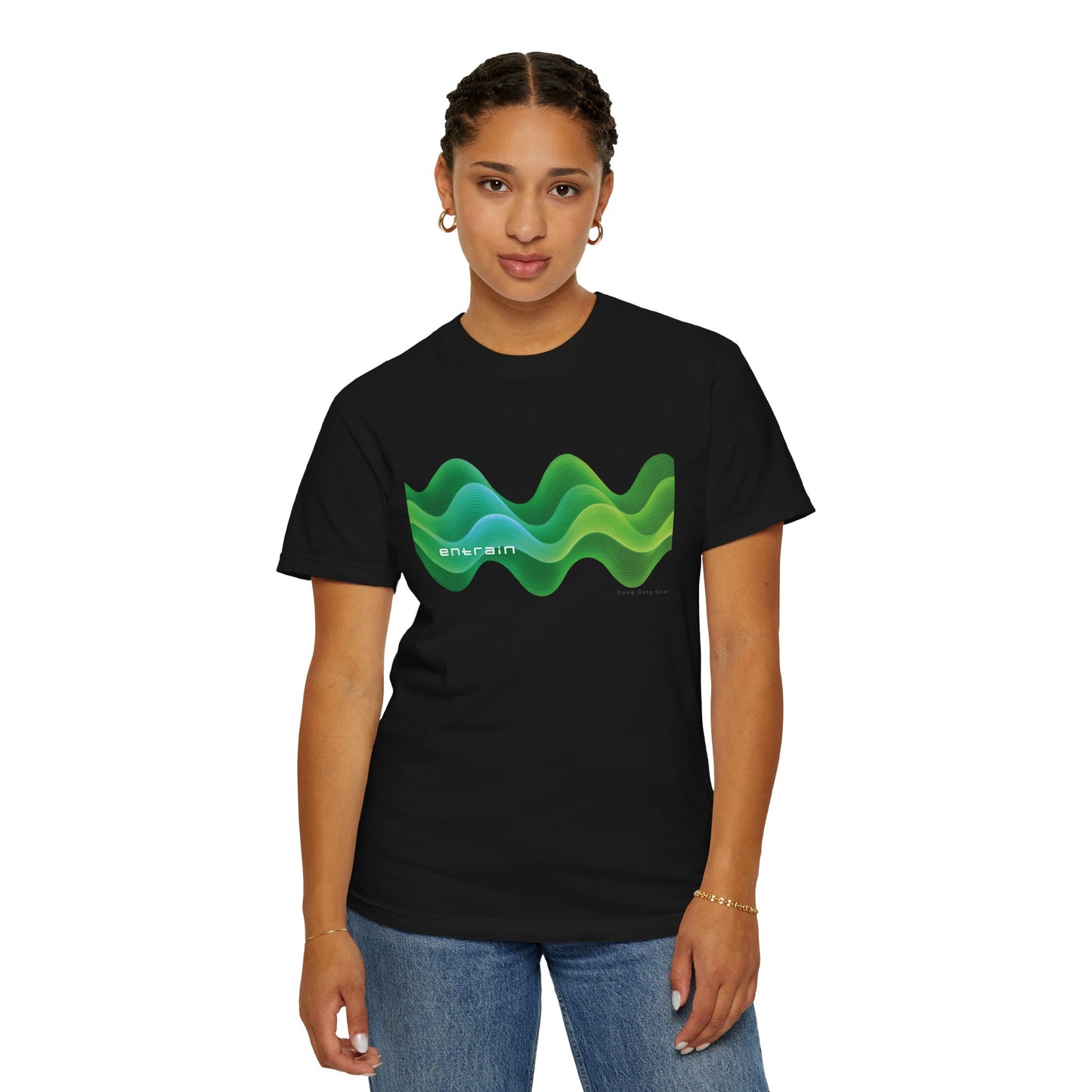 ENTRAIN - GREEN (CC Unisex tee)