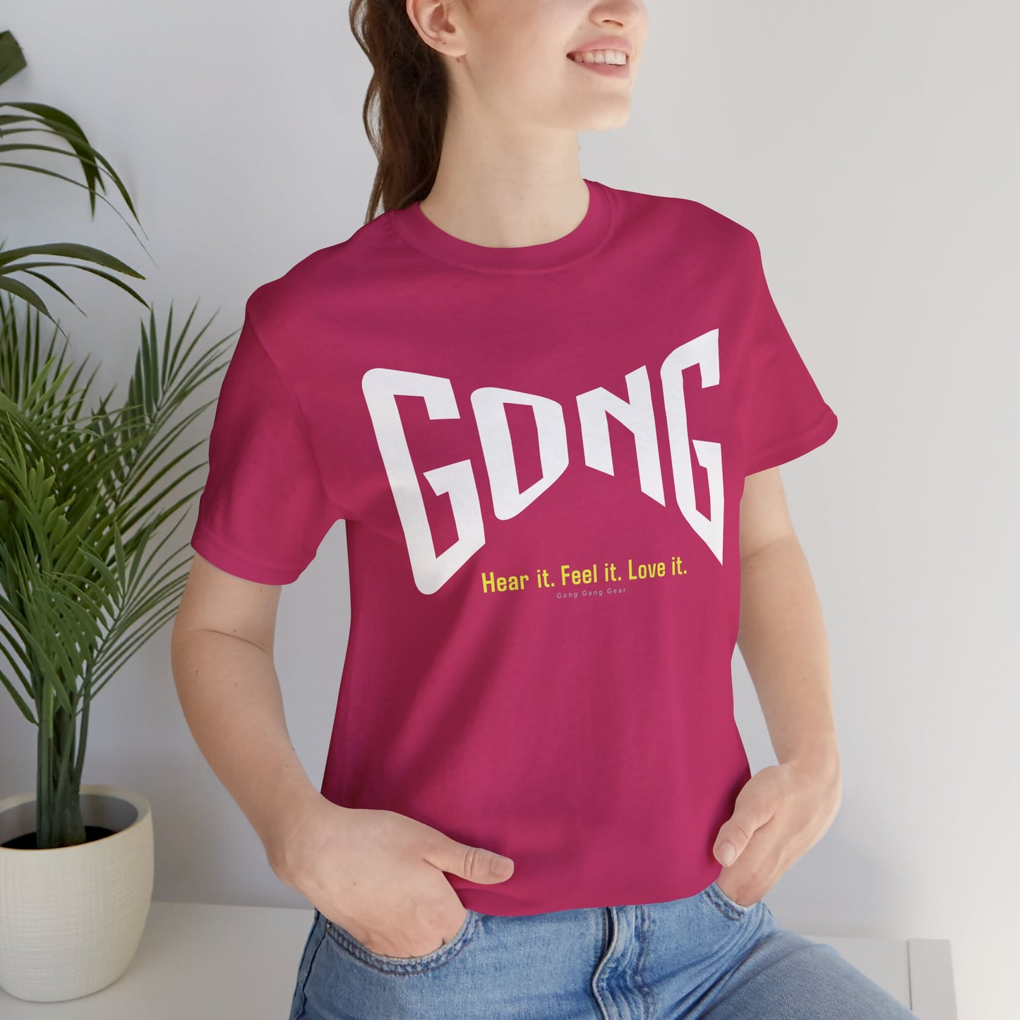 GONG - HEAR FEEL LOVE (B+C Unisex tee)