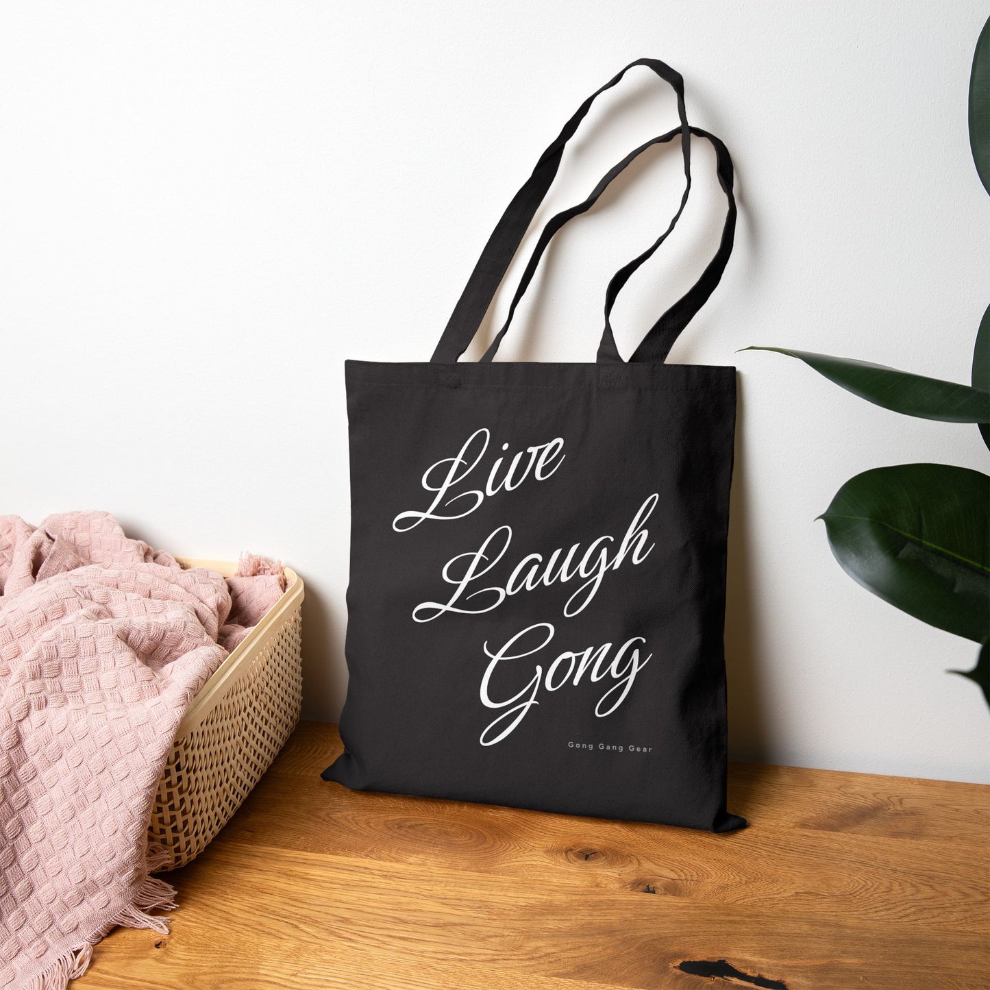 LIVE LAUGH GONG (Canvas Tote Bag)