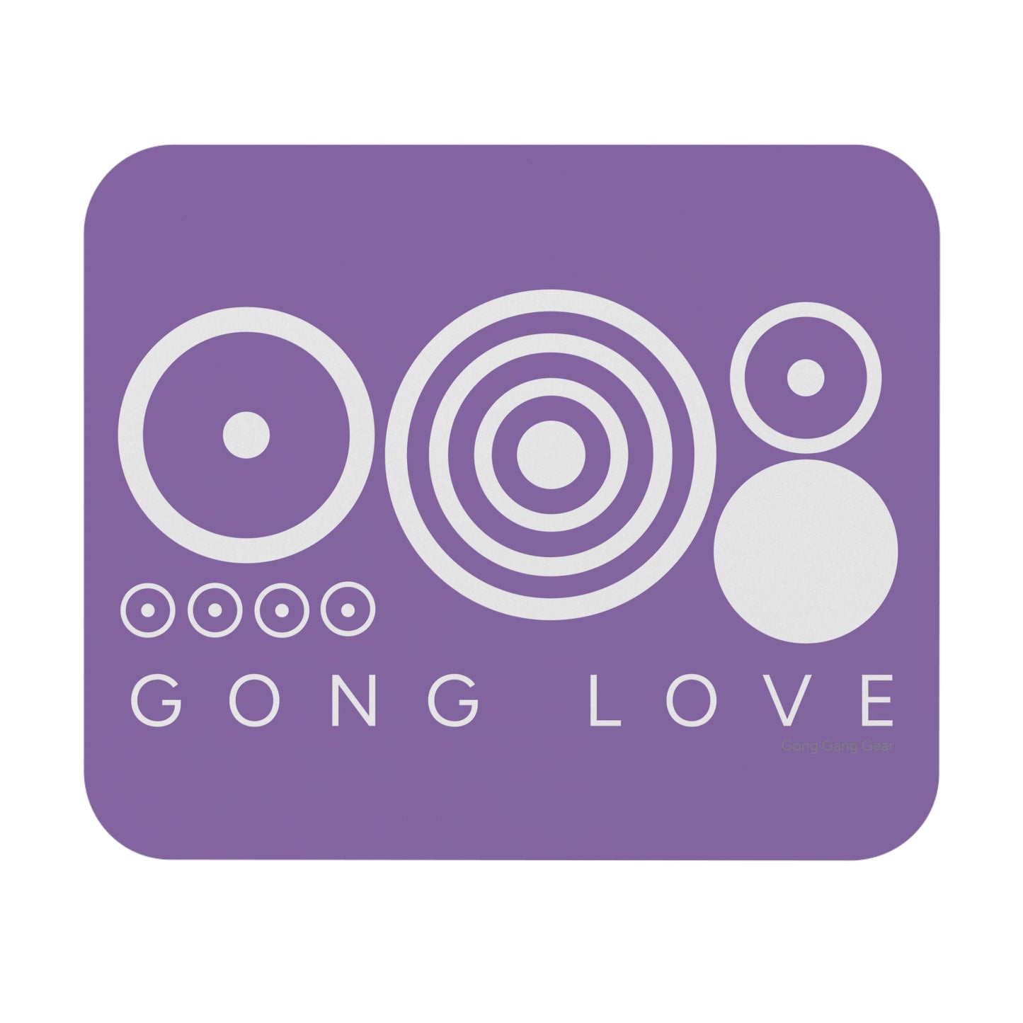 GONG LOVE HEART - PURPLE (Mouse Pad)