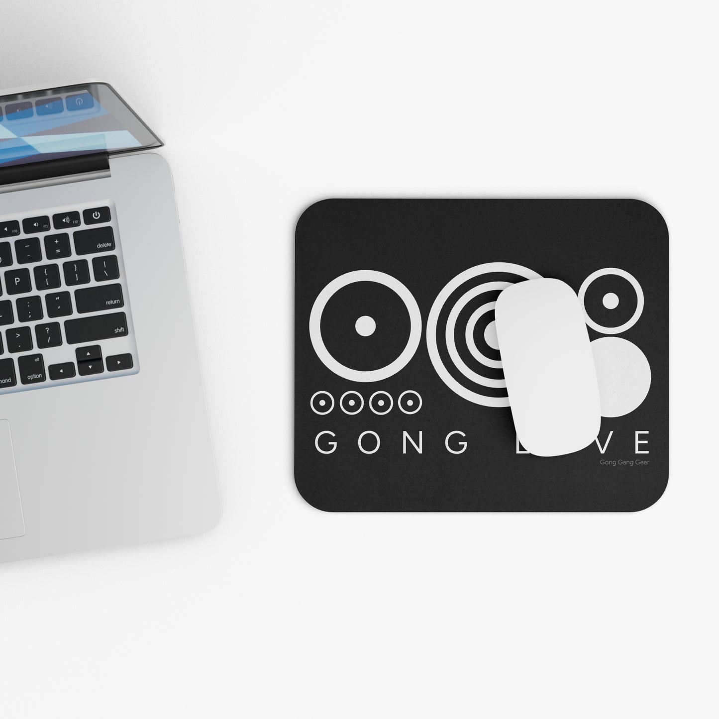 GONG LOVE HEART - WHITE (Mouse Pad)